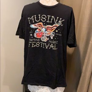 Musink Tattoo Music Festival black T-shirt large